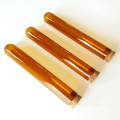 High Quality Amber Borosilicate Glass Test Tube with cork stoppers